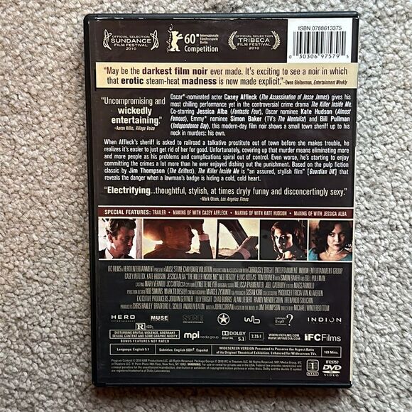 “The Killer Inside Me” Widescreen DVD!starring Kate Hudson - Picture 2 of 5